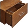 image:imageConvenience Concepts American Heritage Ladder Bookcase with File Drawer DriftwoodDark Walnut