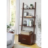 image:imageConvenience Concepts American Heritage Ladder Bookcase with File Drawer DriftwoodEspresso