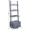image:imageConvenience Concepts American Heritage Ladder Bookcase with File Drawer DriftwoodGrey