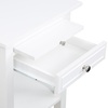 image:imageConvenience Concepts American Heritage Logan End Table with USB Ports amp AC Outlet 18  Square Living Room Side Table with Storage Drawer amp PullOut Shelf Bedroom Nightstand with Charging WhiteWhite