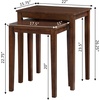 image:imageConvenience Concepts American Heritage Nesting End Tables EspressoEspresso