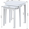 image:imageConvenience Concepts American Heritage Nesting End Tables EspressoWhite