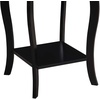 image:imageConvenience Concepts American Heritage Square End Table with Shelf BlackBlack