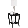 image:imageConvenience Concepts American Heritage Square End Table with Shelf BlackBlack
