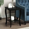 image:imageConvenience Concepts American Heritage Square End Table with Shelf BlackBlack