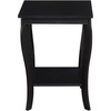 image:imageConvenience Concepts American Heritage Square End Table with Shelf BlackBlack