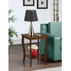 image:imageConvenience Concepts American Heritage Square End Table with Shelf BlackEspresso