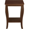 image:imageConvenience Concepts American Heritage Square End Table with Shelf BlackEspresso