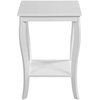 image:imageConvenience Concepts American Heritage Square End Table with Shelf BlackWhite