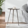 image:imageConvenience Concepts Bali Metal Tall End Table 16  Tall Modern Artisan Handcrafted Living Room Table Unique Cast Metal Family Room Side Table Bohemian Cocktail Style Antique SilverAntique Silver