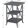 image:imageConvenience Concepts Brookline End Table Charcoal Gray  Slate Gray FrameCharcoal GraySlate Gray Frame