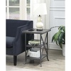 image:imageConvenience Concepts Brookline End Table Charcoal Gray  Slate Gray FrameCharcoal GraySlate Gray Frame