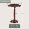 image:imageConvenience Concepts Classic Accents Amelia Spindle Table 18  Traditional Solid Wood Round Side Accent Display Pedestal for Transitional Living Room Entryway Hallway or Bedroom BlackEspresso