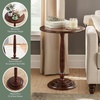 image:imageConvenience Concepts Classic Accents Amelia Spindle Table 18  Traditional Solid Wood Round Side Accent Display Pedestal for Transitional Living Room Entryway Hallway or Bedroom BlackEspresso