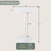 image:imageConvenience Concepts Classic Accents Amelia Spindle Table 18  Traditional Solid Wood Round Side Accent Display Pedestal for Transitional Living Room Entryway Hallway or Bedroom BlackWhite