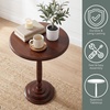 image:imageConvenience Concepts Classic Accents Amelia Spindle Table 18  Traditional Solid Wood Round Side Accent Display Pedestal for Transitional Living Room Entryway Hallway or Bedroom BlackEspresso