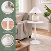 image:imageConvenience Concepts Classic Accents Amelia Spindle Table 18  Traditional Solid Wood Round Side Accent Display Pedestal for Transitional Living Room Entryway Hallway or Bedroom BlackWhite