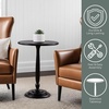 image:imageConvenience Concepts Classic Accents Amelia Spindle Table 18  Traditional Solid Wood Round Side Accent Display Pedestal for Transitional Living Room Entryway Hallway or Bedroom BlackBlack