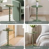 image:imageConvenience Concepts Classic Accents Amelia Spindle Table 18  Traditional Solid Wood Round Side Accent Display Pedestal for Transitional Living Room Entryway Hallway or Bedroom BlackDark Sage Green