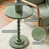 image:imageConvenience Concepts Classic Accents Amelia Spindle Table 18  Traditional Solid Wood Round Side Accent Display Pedestal for Transitional Living Room Entryway Hallway or Bedroom BlackDark Sage Green