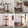 image:imageConvenience Concepts Classic Accents Amelia Spindle Table 18  Traditional Solid Wood Round Side Accent Display Pedestal for Transitional Living Room Entryway Hallway or Bedroom BlackEspresso