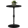 image:imageConvenience Concepts Classic Accents Sanibel Beach Spindle Table 1775  Traditional Round End Table for Living Room Turned Solid Wood Side Table Classic Display Pedestal Table WhiteBlack