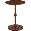 image:imageConvenience Concepts Classic Accents Sanibel Beach Spindle Table 1775  Traditional Round End Table for Living Room Turned Solid Wood Side Table Classic Display Pedestal Table WhiteEspresso