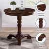 image:imageConvenience Concepts Classic Accents Talbot Spindle End Table 255  Traditional Sculpted Turned Solid Wood End Table Round Classic Display Side Table Elegant Accent Pedestal Table EspressoEspresso