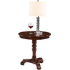 image:imageConvenience Concepts Classic Accents Talbot Spindle End Table 255  Traditional Sculpted Turned Solid Wood End Table Round Classic Display Side Table Elegant Accent Pedestal Table EspressoEspresso