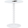 image:imageConvenience Concepts Classic Accents Venetian Spindle Table 1775  Traditional Solid Wood Round Side Accent Display Pedestal for Transitional Living Room Entryway Hallway or Bedroom BlackWhite
