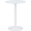 image:imageConvenience Concepts Classic Accents Venetian Spindle Table 1775  Traditional Solid Wood Round Side Accent Display Pedestal for Transitional Living Room Entryway Hallway or Bedroom BlackWhite