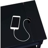 image:imageConvenience Concepts Country Oxford End Table with Charging StationBlack