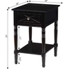 image:imageConvenience Concepts Country Oxford End Table with Charging StationBlack