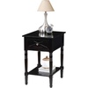 image:imageConvenience Concepts Country Oxford End Table with Charging StationBlack
