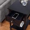 image:imageConvenience Concepts Country Oxford End Table with Charging StationBlack