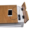 image:imageConvenience Concepts Country Oxford End Table with Charging StationDriftwood  White