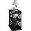 image:imageConvenience Concepts Coventry Chairside End Table 14  Farmhouse Narrow Side Accent with Storage Shelves for Transitional Modern Living amp Family Room DriftwoodWhiteBlack