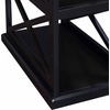 image:imageConvenience Concepts Coventry Chairside End Table 14  Farmhouse Narrow Side Accent with Storage Shelves for Transitional Modern Living amp Family Room DriftwoodWhiteBlack
