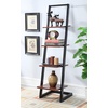 image:imageConvenience Concepts Designs2Go 4 Tier Ladder Bookshelf Ice White  WhiteBlackCherry