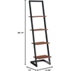 image:imageConvenience Concepts Designs2Go 4 Tier Ladder Bookshelf Ice White  WhiteBlackCherry