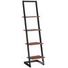 image:imageConvenience Concepts Designs2Go 4 Tier Ladder Bookshelf Ice White  WhiteBlackCherry