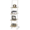 image:imageConvenience Concepts Designs2Go 4 Tier Ladder Bookshelf Ice White  WhiteIce White  White