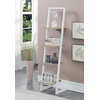 image:imageConvenience Concepts Designs2Go 4 Tier Ladder Bookshelf Ice White  WhiteIce White  White