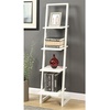 image:imageConvenience Concepts Designs2Go 4 Tier Ladder Bookshelf Ice White  WhiteWhite