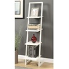image:imageConvenience Concepts Designs2Go 4 Tier Ladder Bookshelf Ice White  WhiteWhite