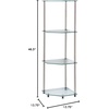 image:imageConvenience Concepts Designs2Go Classic Glass 4 Tier Corner ShelfGlass