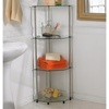 image:imageConvenience Concepts Designs2Go Classic Glass 4 Tier Corner ShelfGlass