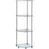 image:imageConvenience Concepts Designs2Go Classic Glass 4 Tier Corner ShelfGlass