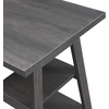 image:imageConvenience Concepts Designs2Go Double Trestle Desk with Shelves EspressoCharcoal Gray