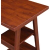 image:imageConvenience Concepts Designs2Go Double Trestle Desk with Shelves EspressoCherry